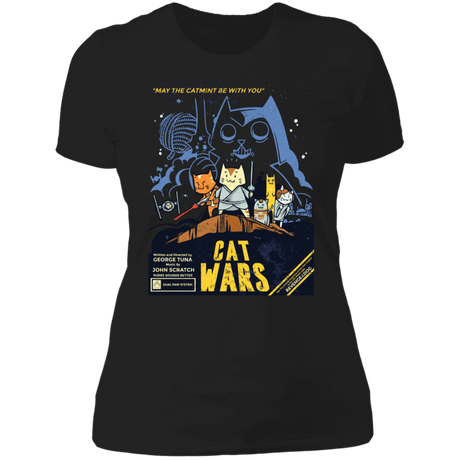 T-Shirts Black / X-Small Space Cat Meme Women's Premium T-Shirt