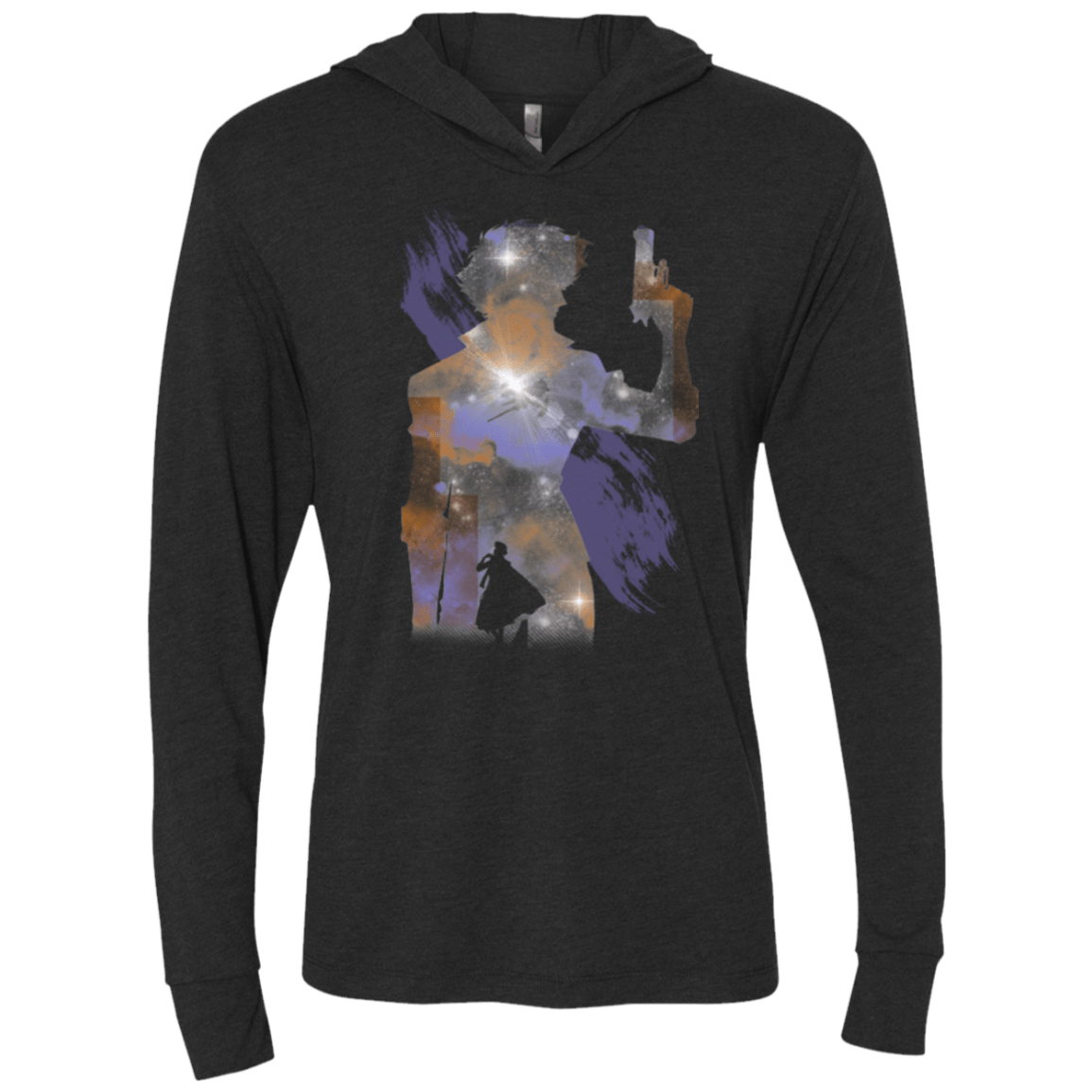 T-Shirts Vintage Black / X-Small Space Cowboy Triblend Long Sleeve Hoodie Tee