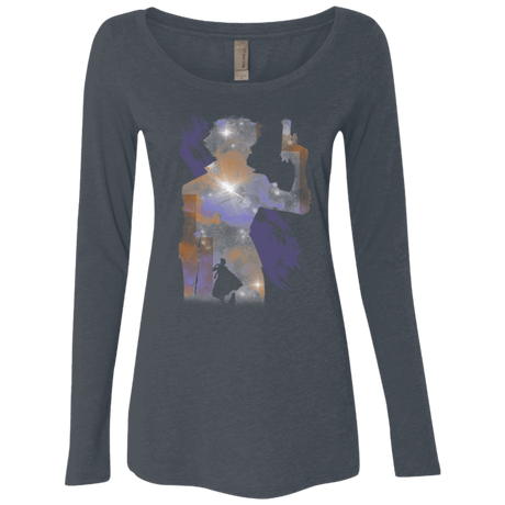 T-Shirts Vintage Navy / Small Space Cowboy Women's Triblend Long Sleeve Shirt