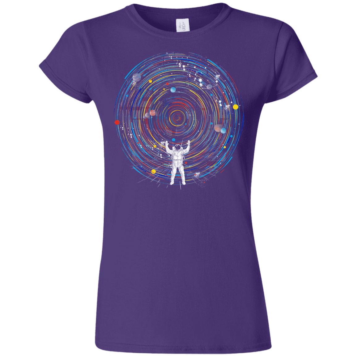 T-Shirts Purple / S Space DJ Junior Slimmer-Fit T-Shirt