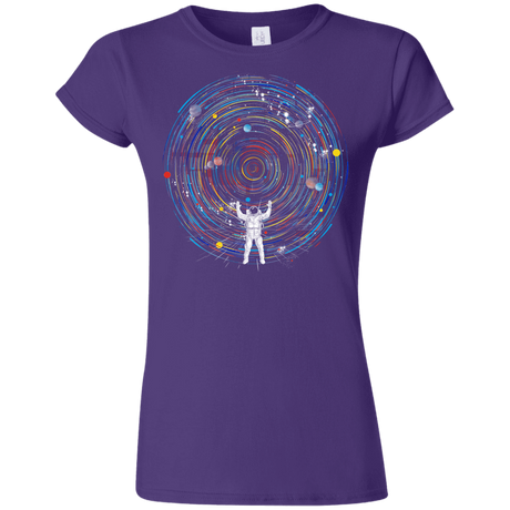 T-Shirts Purple / S Space DJ Junior Slimmer-Fit T-Shirt
