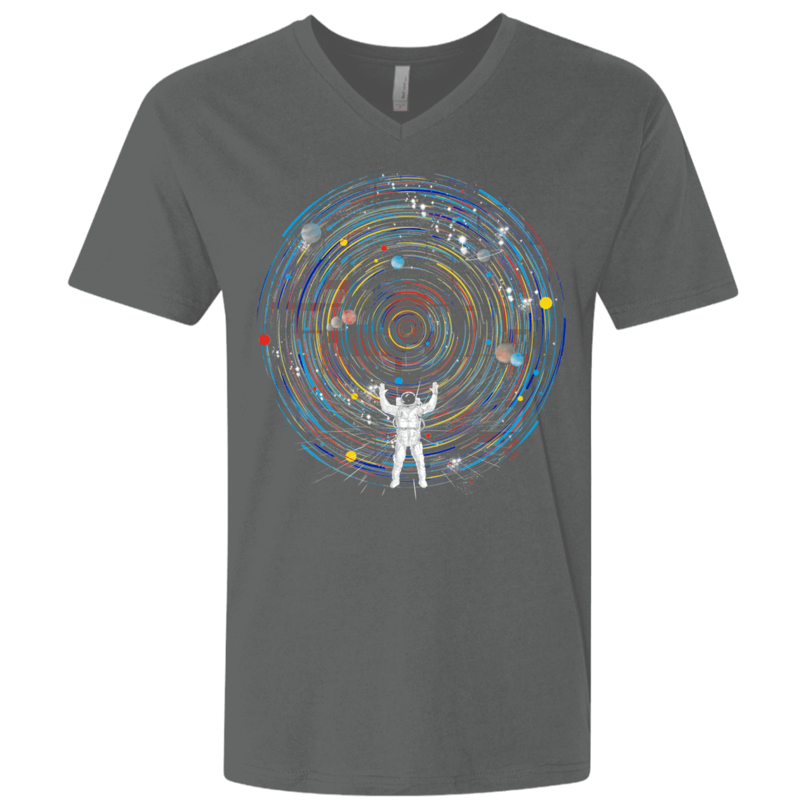 T-Shirts Heavy Metal / X-Small Space DJ Men's Premium V-Neck