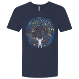 T-Shirts Midnight Navy / X-Small Space DJ Men's Premium V-Neck