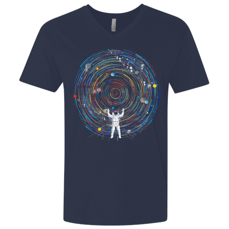 T-Shirts Midnight Navy / X-Small Space DJ Men's Premium V-Neck