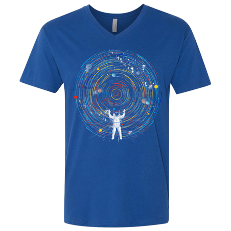 T-Shirts Royal / X-Small Space DJ Men's Premium V-Neck
