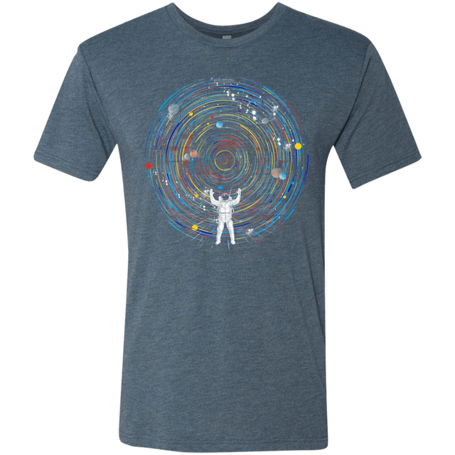 T-Shirts Indigo / S Space DJ Men's Triblend T-Shirt