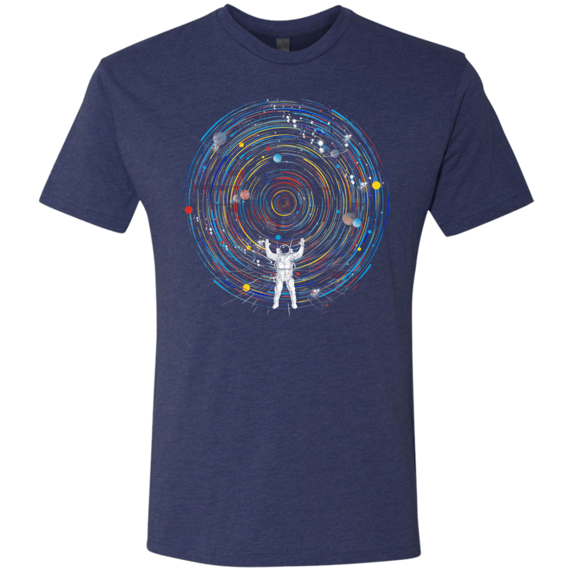 T-Shirts Vintage Navy / S Space DJ Men's Triblend T-Shirt