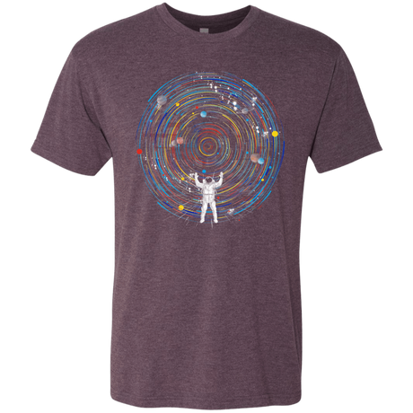 T-Shirts Vintage Purple / S Space DJ Men's Triblend T-Shirt
