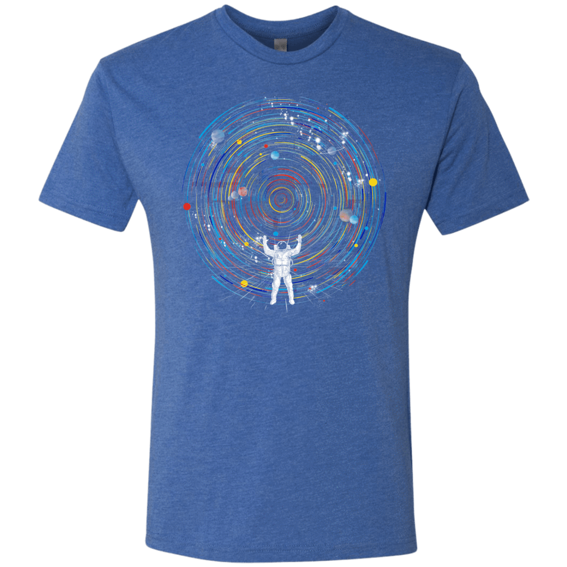 T-Shirts Vintage Royal / S Space DJ Men's Triblend T-Shirt
