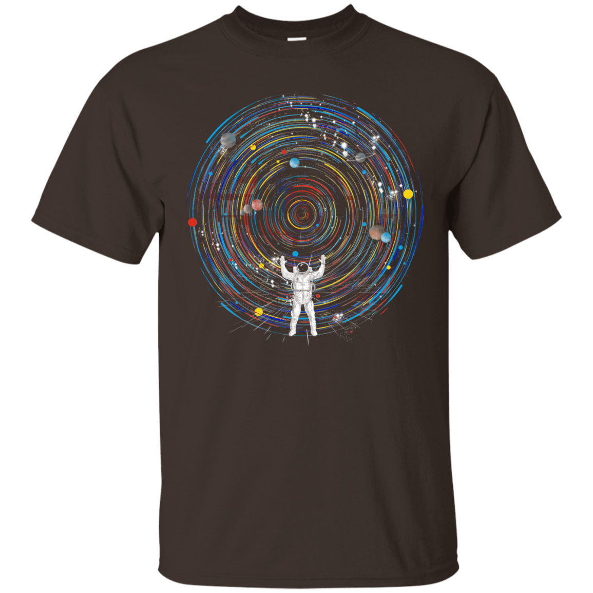 T-Shirts Dark Chocolate / S Space DJ T-Shirt