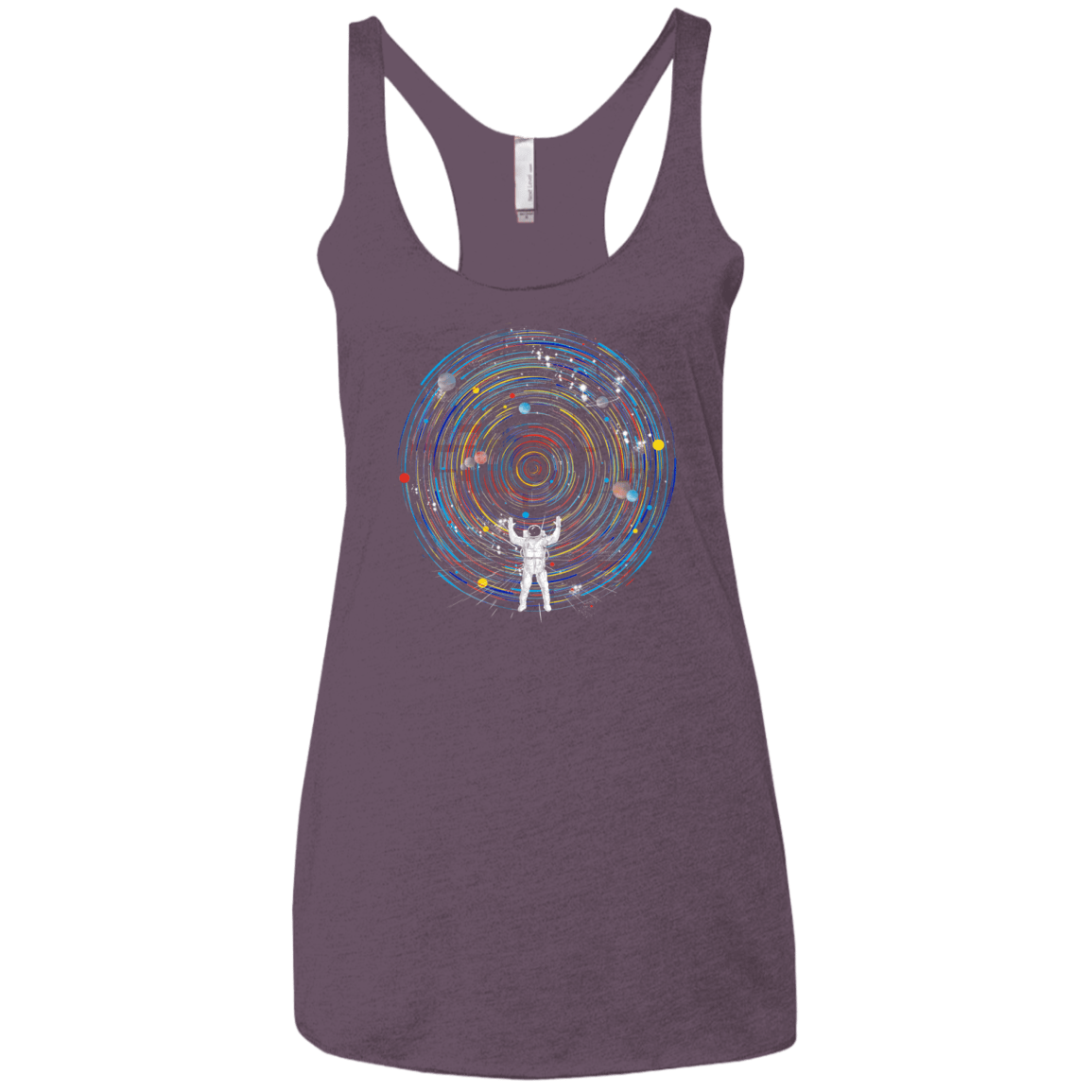 Space DJ Women's Triblend Racerback Tank