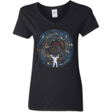 Space DJ Women's V-Neck T-Shirt