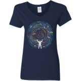 Space DJ Women's V-Neck T-Shirt