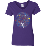 Space DJ Women's V-Neck T-Shirt