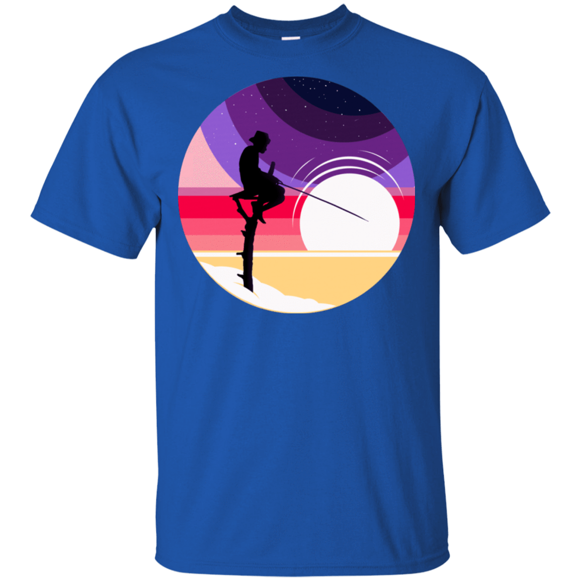 T-Shirts Royal / S Space Fishing T-Shirt