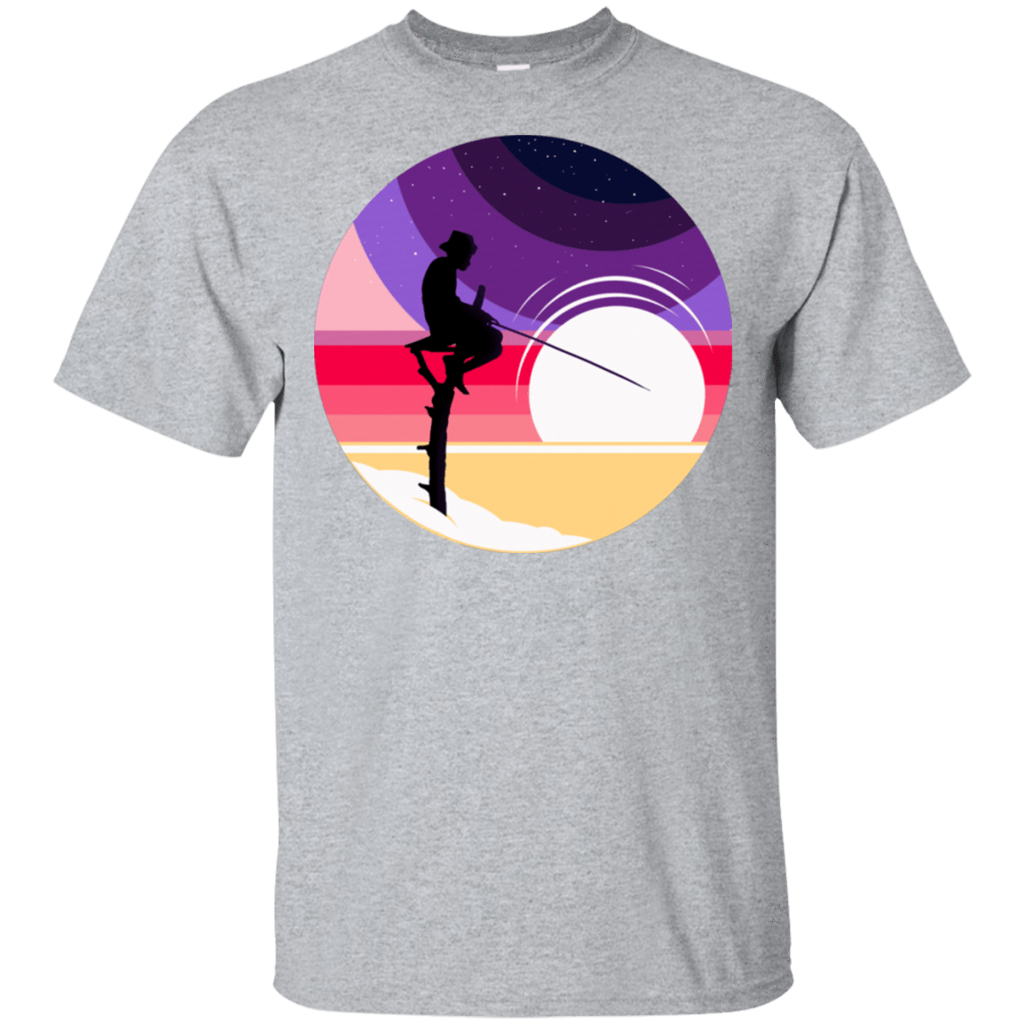 T-Shirts Sport Grey / S Space Fishing T-Shirt