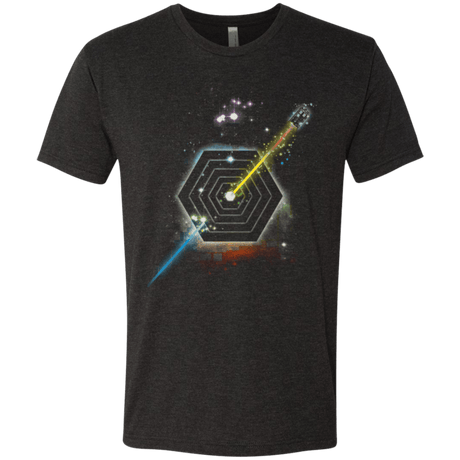 T-Shirts Vintage Black / Small Space Fragmentation Travel Men's Triblend T-Shirt