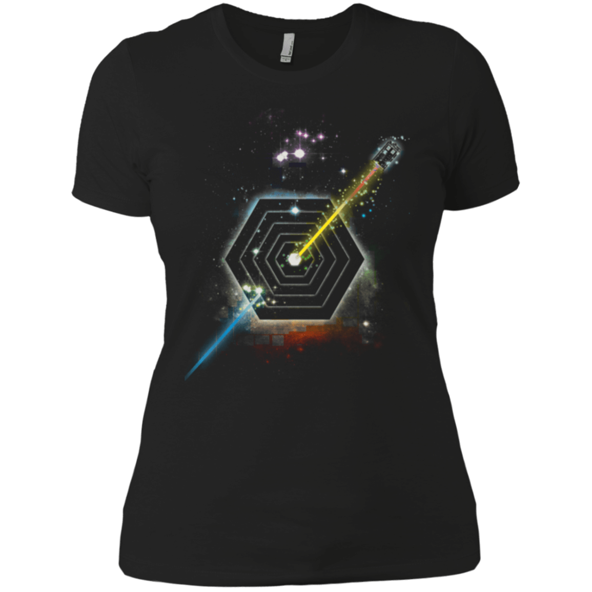 T-Shirts Black / X-Small Space Fragmentation Travel Women's Premium T-Shirt