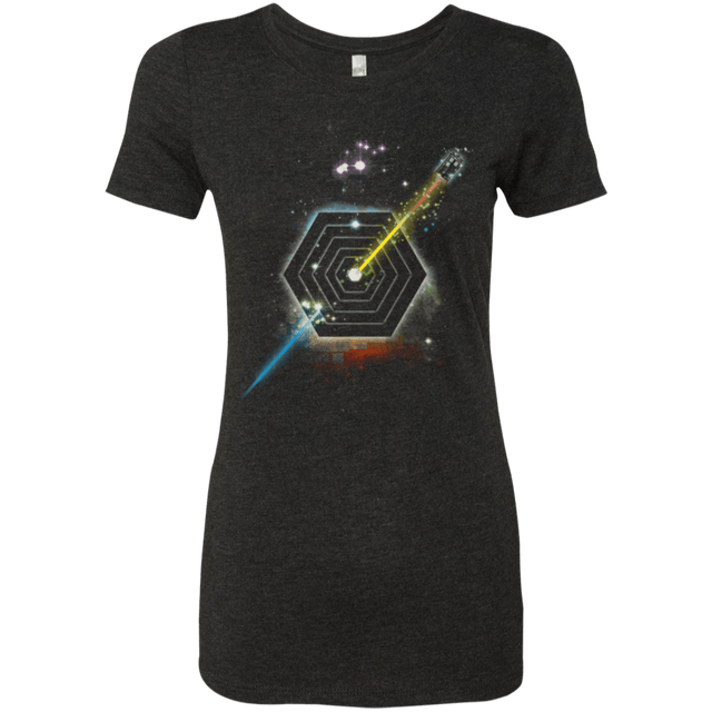 T-Shirts Vintage Black / Small Space Fragmentation Travel Women's Triblend T-Shirt