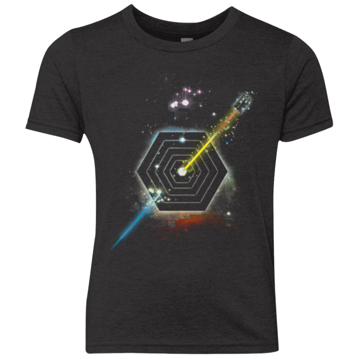 T-Shirts Vintage Black / YXS Space Fragmentation Travel Youth Triblend T-Shirt