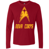 T-Shirts Cardinal / Small Space Gang Men's Premium Long Sleeve
