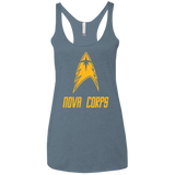 T-Shirts Indigo / X-Small Space Gang Women's Triblend Racerback Tank