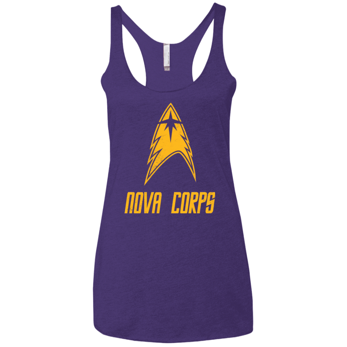T-Shirts Purple / X-Small Space Gang Women's Triblend Racerback Tank