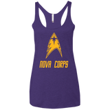 T-Shirts Purple / X-Small Space Gang Women's Triblend Racerback Tank