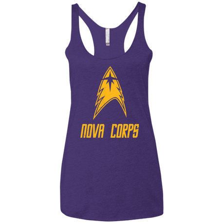 T-Shirts Purple / X-Small Space Gang Women's Triblend Racerback Tank
