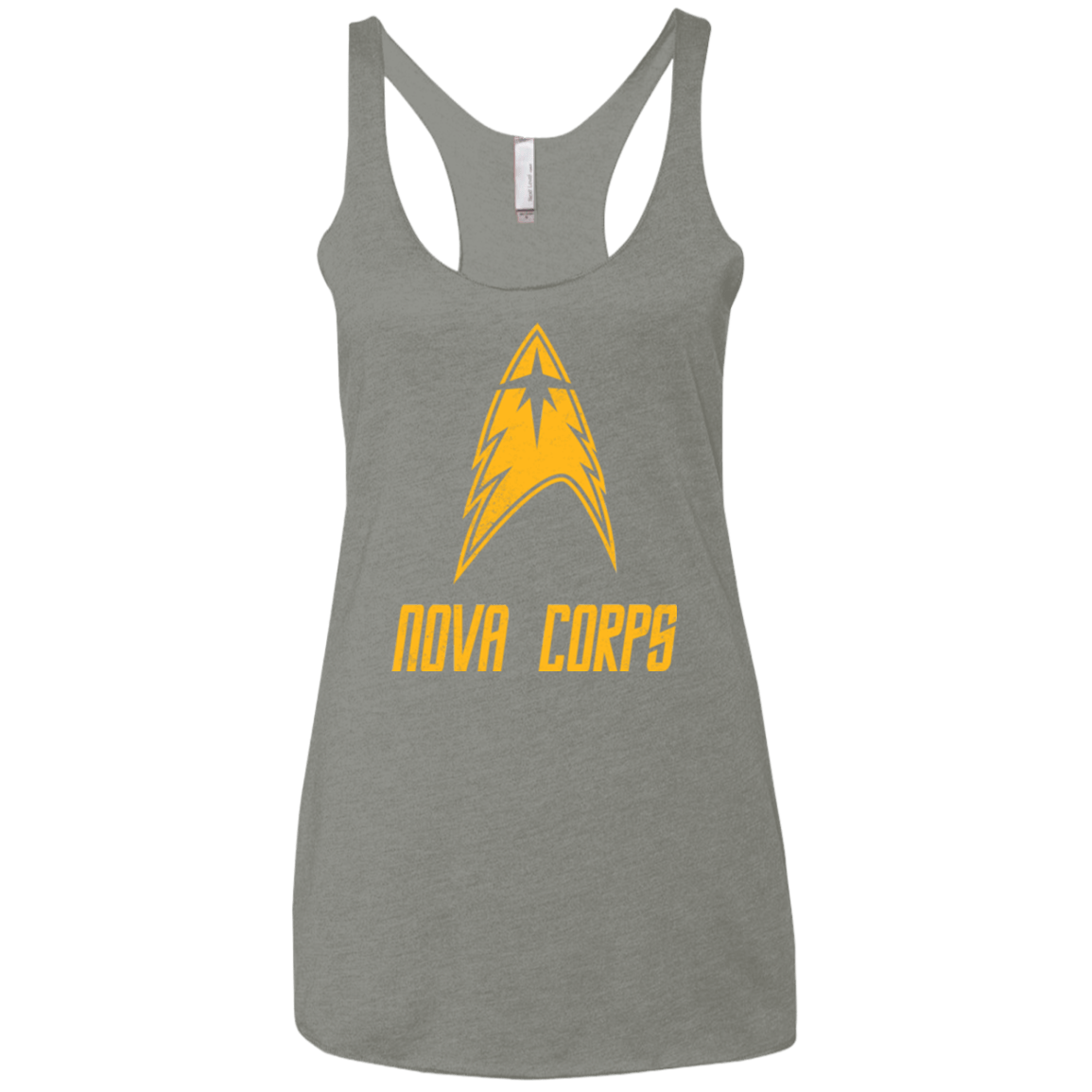 T-Shirts Venetian Grey / X-Small Space Gang Women's Triblend Racerback Tank