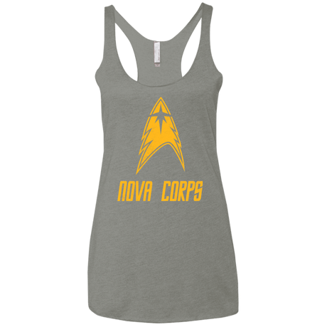T-Shirts Venetian Grey / X-Small Space Gang Women's Triblend Racerback Tank