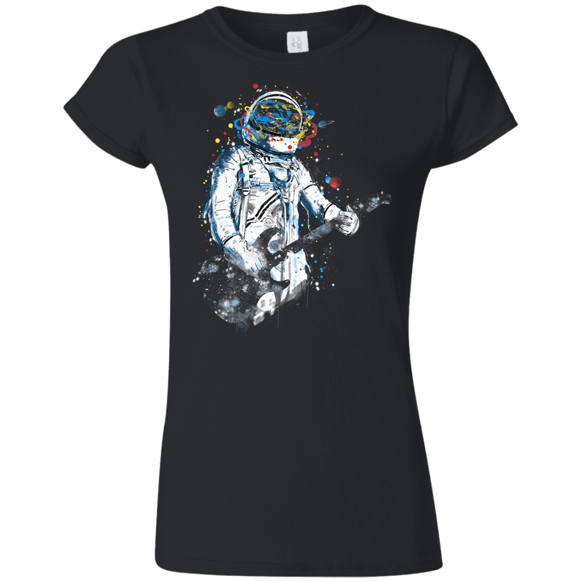 T-Shirts Black / S Space Guitar Junior Slimmer-Fit T-Shirt