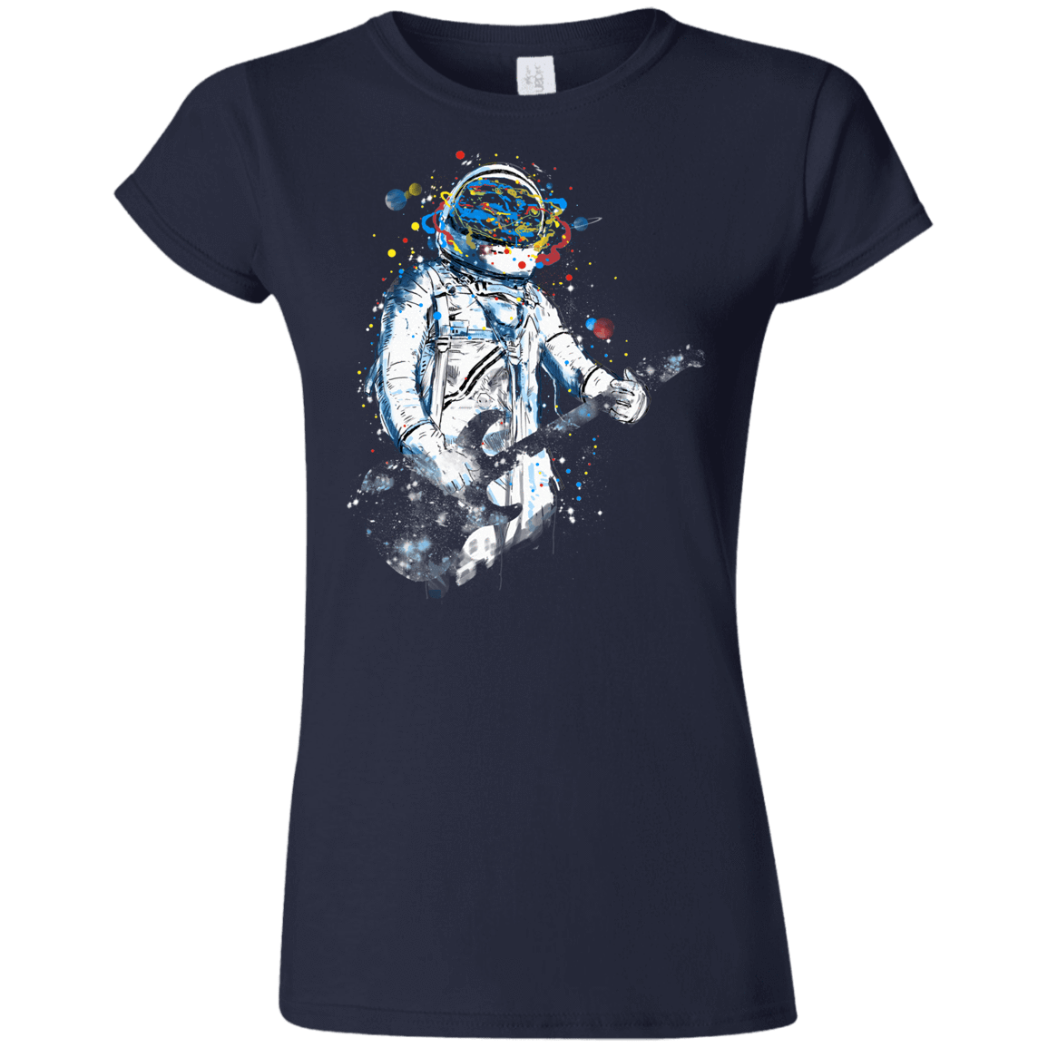 T-Shirts Navy / S Space Guitar Junior Slimmer-Fit T-Shirt