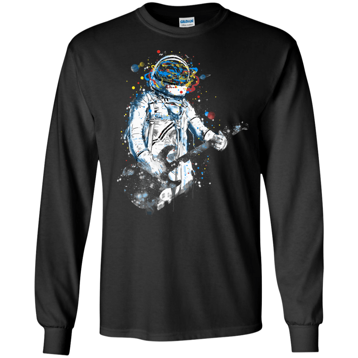 Space Guitar Men's Long Sleeve T-Shirt