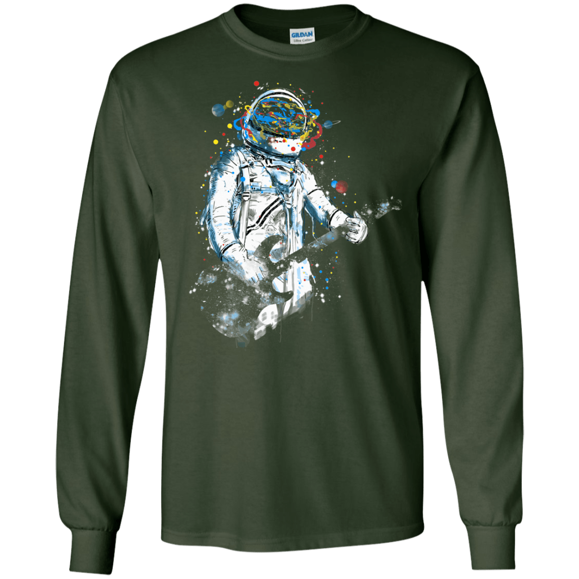 Space Guitar Men's Long Sleeve T-Shirt