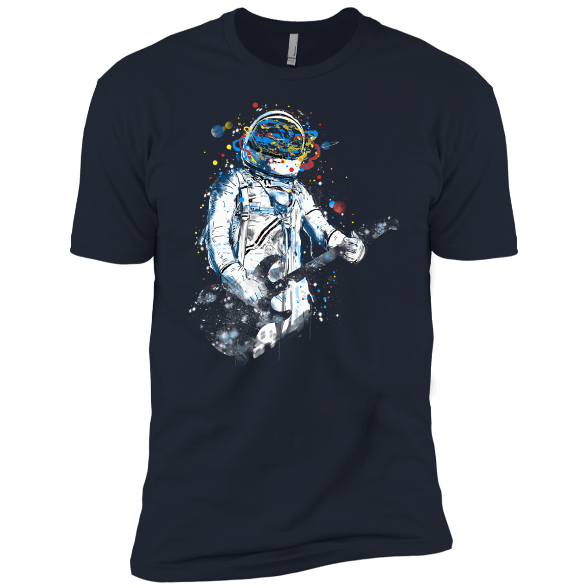 T-Shirts Midnight Navy / X-Small Space Guitar Men's Premium T-Shirt