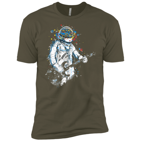 T-Shirts Military Green / X-Small Space Guitar Men's Premium T-Shirt