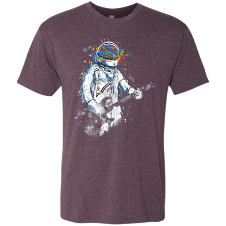 T-Shirts Vintage Purple / S Space Guitar Men's Triblend T-Shirt