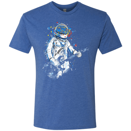 T-Shirts Vintage Royal / S Space Guitar Men's Triblend T-Shirt