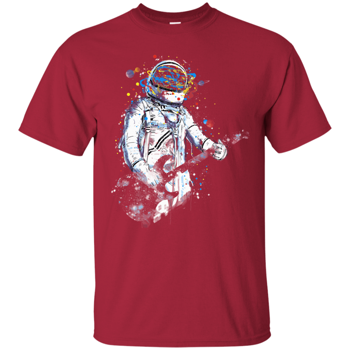 T-Shirts Cardinal / S Space Guitar T-Shirt