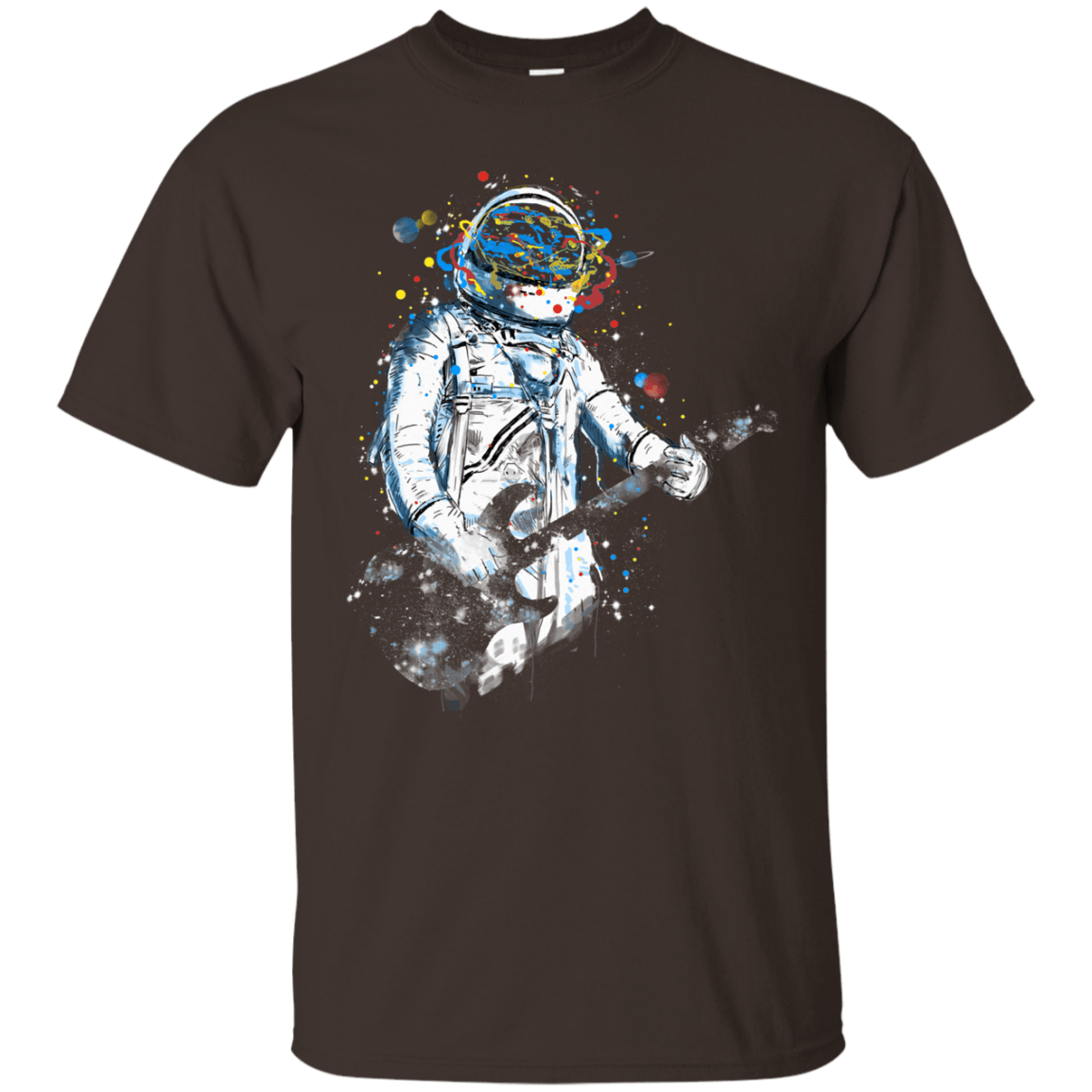 T-Shirts Dark Chocolate / S Space Guitar T-Shirt