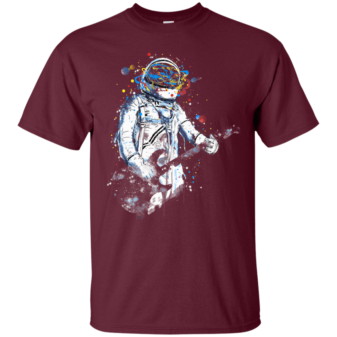 T-Shirts Maroon / S Space Guitar T-Shirt