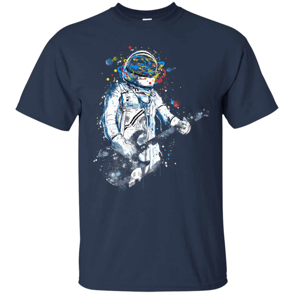 T-Shirts Navy / S Space Guitar T-Shirt