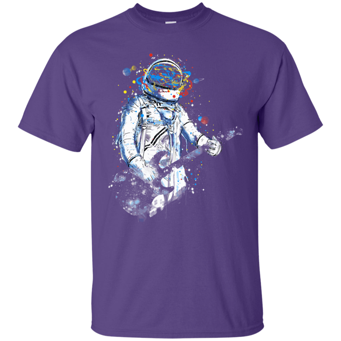 T-Shirts Purple / S Space Guitar T-Shirt