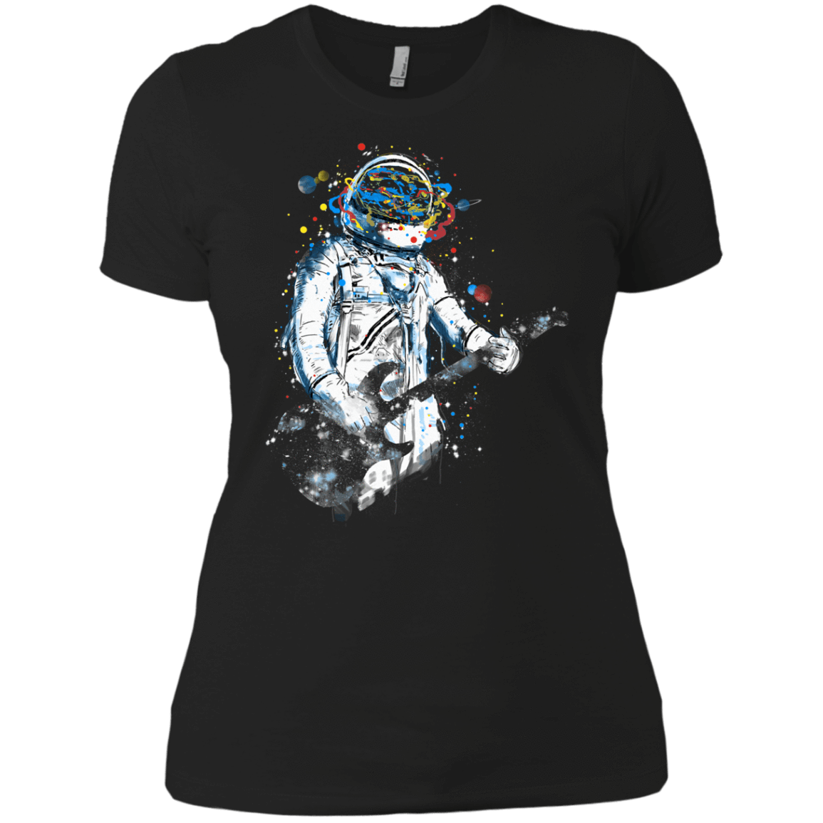 T-Shirts Black / X-Small Space Guitar Women's Premium T-Shirt