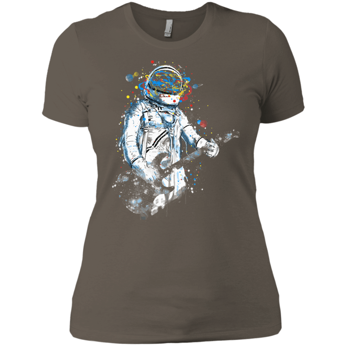 T-Shirts Warm Grey / X-Small Space Guitar Women's Premium T-Shirt
