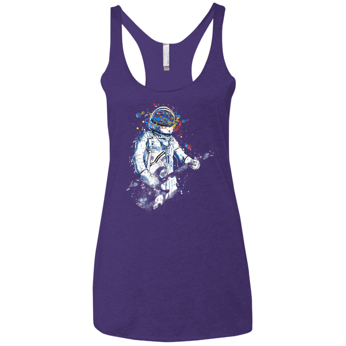Space Guitar Women's Triblend Racerback Tank