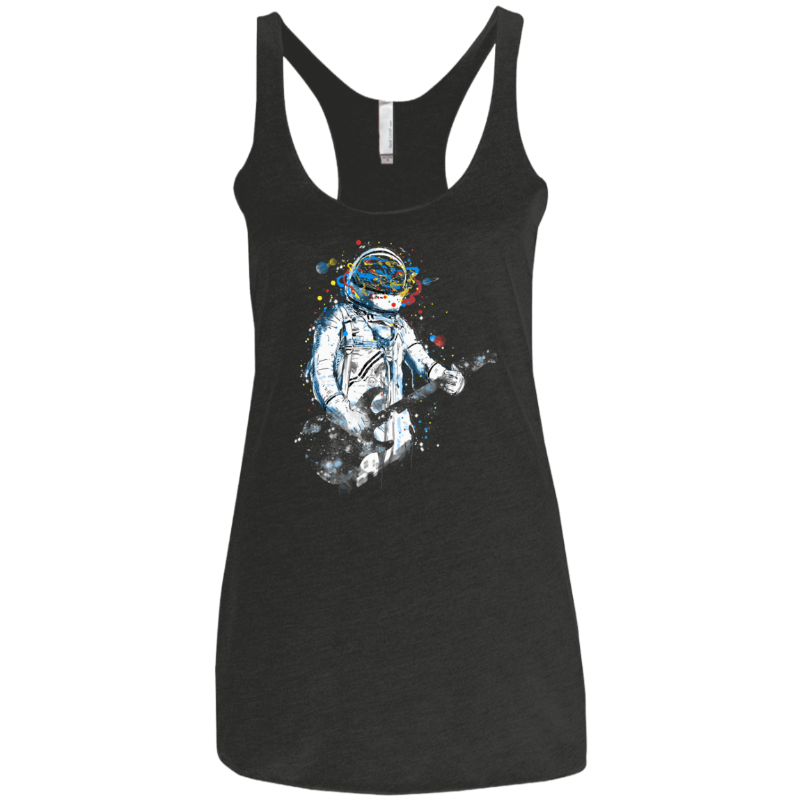 Space Guitar Women's Triblend Racerback Tank