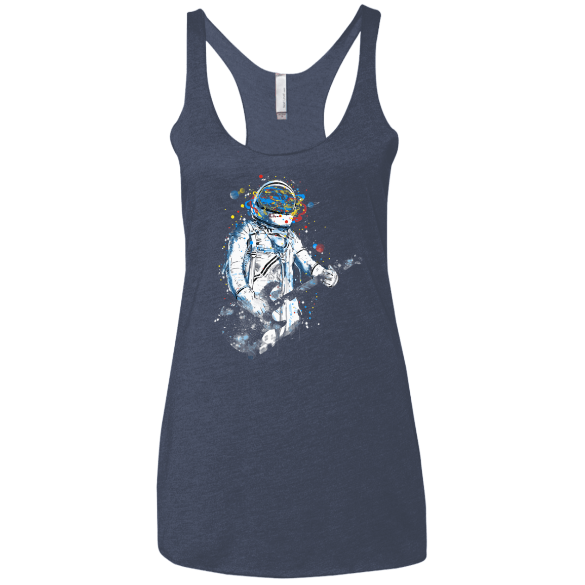 Space Guitar Women's Triblend Racerback Tank