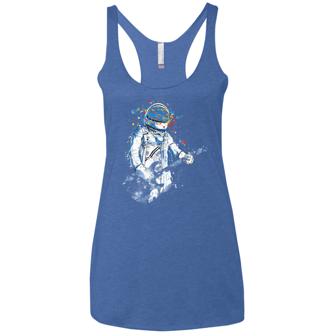 Space Guitar Women's Triblend Racerback Tank